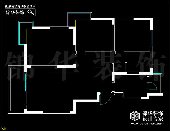 閱城國(guó)際C2戶(hù)型110平米 戶(hù)型